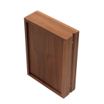 Houten sieradendoos met transparant deksel