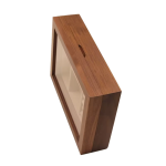 Houten sieradendoos met transparant deksel