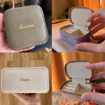 Ringdoos van fluweel met sleutelslot